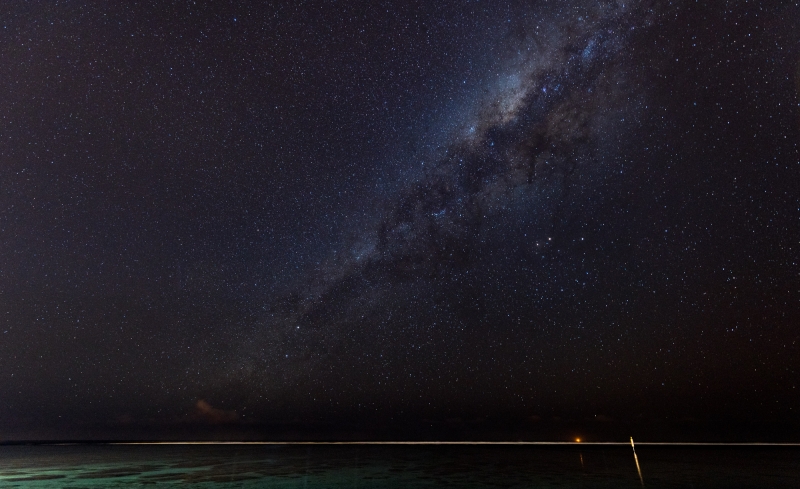 The Milky Way in the Indian Ocean.