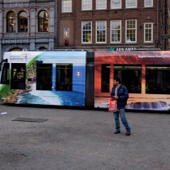 Tram di amsterdam